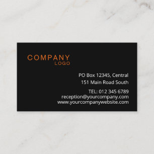 RECTANGLE LOGO COMPANDED Business CUSTOM Visitenkarte