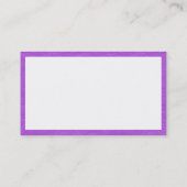 Rectangle - Lt-Violet aus geschliffenem Papier Visitenkarte (Rückseite)
