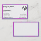Rectangle - Magenta Streaks Visitenkarte (Vorne/Hinten)