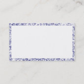 Rectangle - Navy Mottles Visitenkarte (Rückseite)