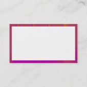 Rectangle - Orange und Magenta Bands Visitenkarte (Rückseite)