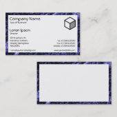 Rectangle - prähistorischer Felsen Visitenkarte (Vorne/Hinten)