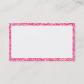 Rectangle - Rosa Impressionismus Visitenkarte (Rückseite)