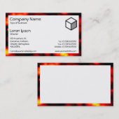 Rectangle - Rote Riesen Visitenkarte (Vorne/Hinten)