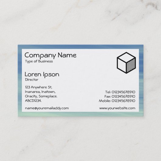 Rectangle - Sky Trails Visitenkarte (Vorderseite)