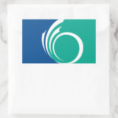 Rectangle sticker with Flag of Ottawa, Canada (Tasche)