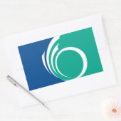 Rectangle sticker with Flag of Ottawa, Canada (Umschlag)