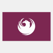 Rectangle sticker with Flag of Phoenix City, USA (Vorderseite)