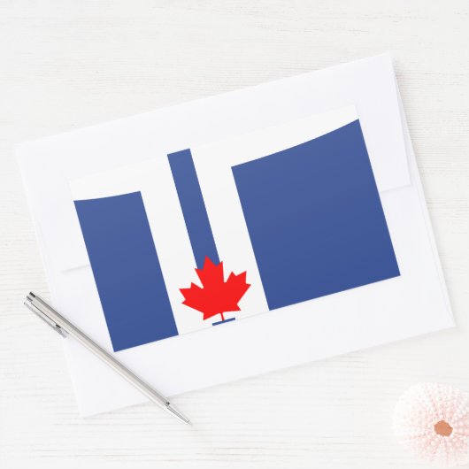 Rectangle sticker with Flag of Toronto (Umschlag)