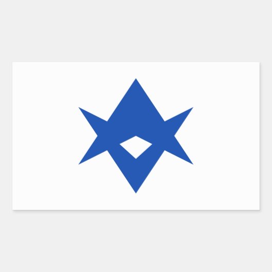 Rectangle sticker with Flag of Toyota City (Vorderseite)