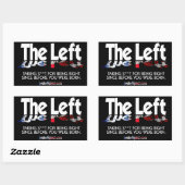 Rectangle Stickers - Die Links, definierten.. (Blatt)