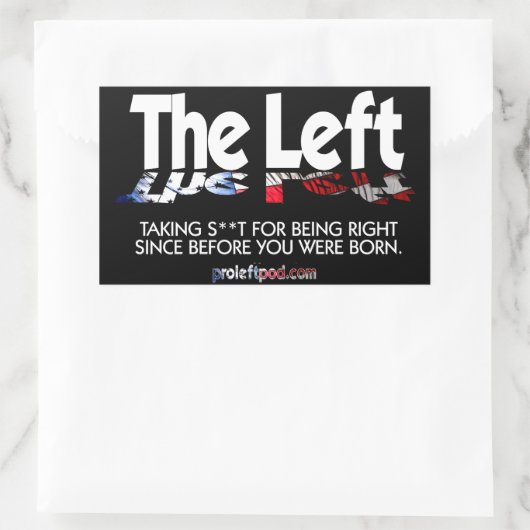 Rectangle Stickers - Die Links, definierten.. (Tasche)