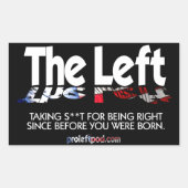 Rectangle Stickers - Die Links, definierten.. (Vorderseite)