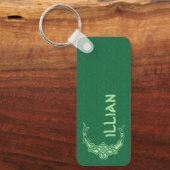 Rectangular Celtic Knot Decorative Capital C Schlüsselanhänger (Vorderseite)