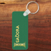 Rectangular Celtic Knot Decorative Capital I Schlüsselanhänger (Rückseite)