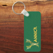 Rectangular Celtic Knot Decorative Capital Y Schlüsselanhänger (Vorderseite)