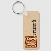 Rectangular Mythic Creatures Decorative Capital B  Schlüsselanhänger (Vorderseite)