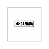 Rectangular Styling Canada Logo Printed Jet Black  Gummistempel (Prägung)