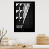 Rectilinear Mosaik, Stil der Kunstgalerie Poster (Küche)