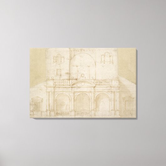 Recto: Architectural Design (Villa Madama) Leinwanddruck (Vorderseite)