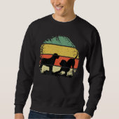 Rectro Sunset Labrador Dog Retriever Sweatshirt (Vorderseite)