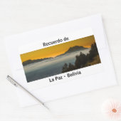 Recuerdo de La Paz Rechteckiger Aufkleber (Umschlag)