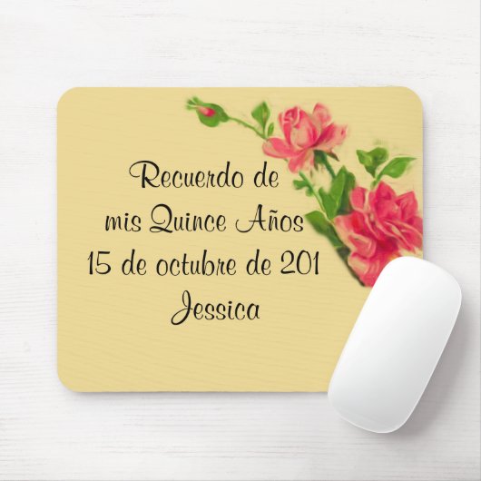Recuerdo de Mis 15 años Mousepad (Mit Mouse)