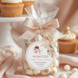 Recuerdos Bautizo Girl Angel Taufe Favoriten Gesch Runder Aufkleber