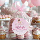 Recuerdos Bautizo Girl Angel Taufe Favoriten Gesch Runder Aufkleber