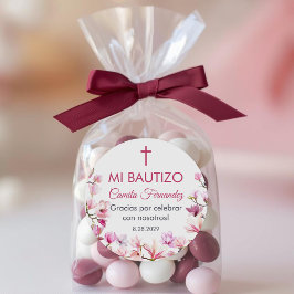 Recuerdos de Bautizo Taufe Christening Favoriten Runder Aufkleber