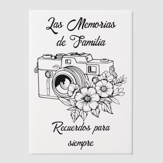 Recuerdos de Familia Pergament Einladungen (Vorderseite)