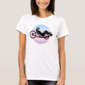 Recumbent Gal T - Shirt - Pastel Vintag (Vorderseite)