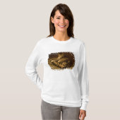 Recumbent Katze, 1898 T-Shirt (Vorne ganz)