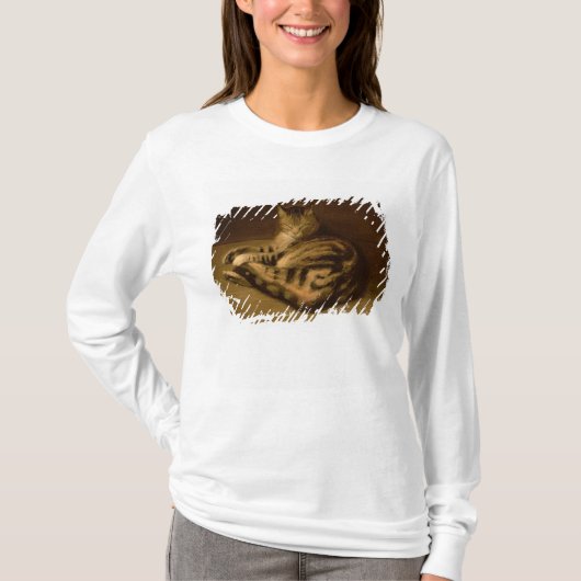 Recumbent Katze, 1898 T-Shirt (Vorderseite)