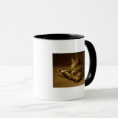 Recumbent Katze, 1898 Tasse (VorderseiteRechts)