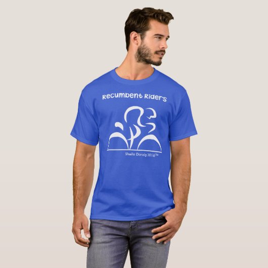 Recumbent Reiter-Fahrräder T-Shirt (Vorne ganz)