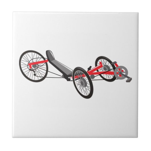 Recumbent Trike Fliese (Vorderseite)