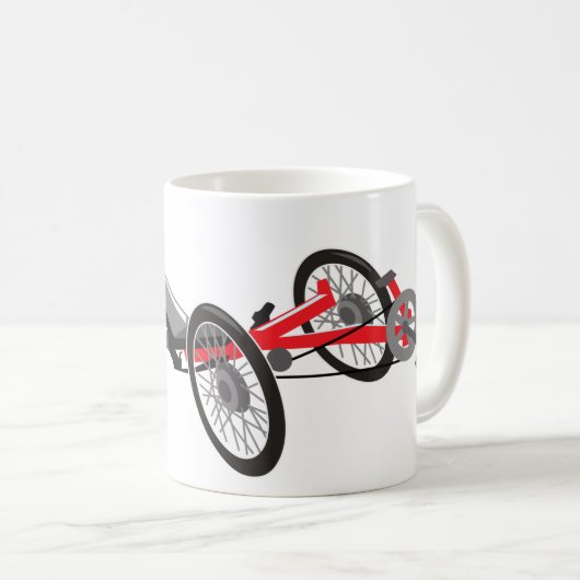 Recumbent Trike Kaffeetasse (VorderseiteRechts)