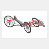 Recumbent Trike Rechteckiger Aufkleber (Vorderseite)
