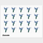 Recursive Hummingbird Cutout Sticker (Blatt)