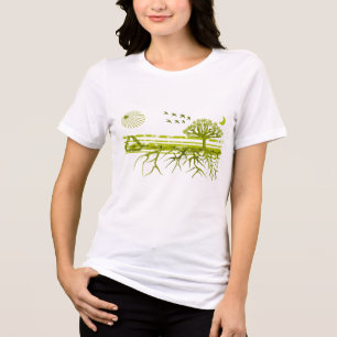 Recyceln - Anpassbar Tri-Blend Shirt