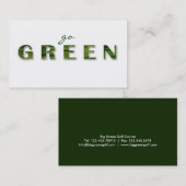 Recyceln der grünes Gras-Geschäfts-Karte Visitenkarte (Vorne/Hinten)