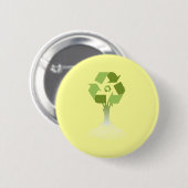 Recyceln des Baums Button (Vorne & Hinten)