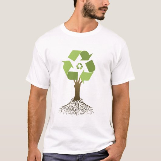 RECYCELN DES BAUMS T-Shirt (Vorderseite)