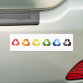 Recyceln des Frucht-und Autoaufkleber (Auf Auto)