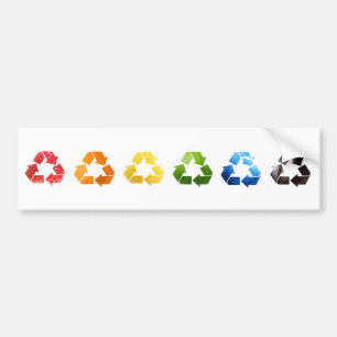 Recyceln des Frucht-und Autoaufkleber