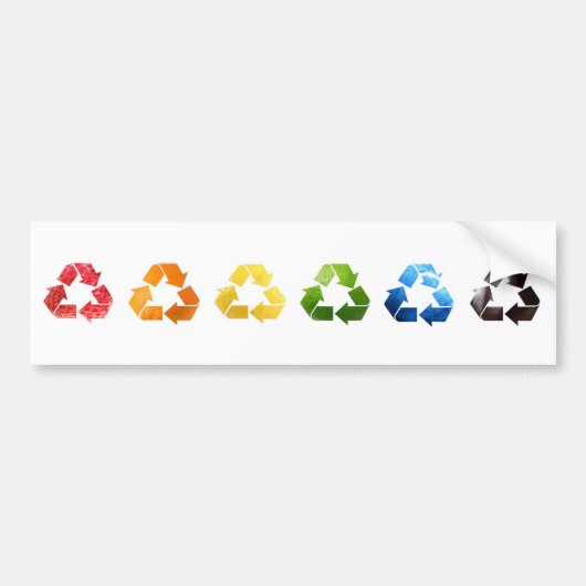 Recyceln des Frucht-und Autoaufkleber (Vorne)