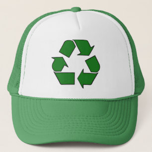 Recyceln des Hutes Truckerkappe