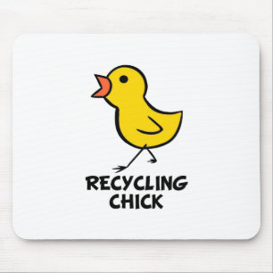 Recyceln des Kükens Mousepad