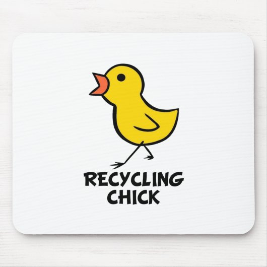 Recyceln des Kükens Mousepad (Vorne)